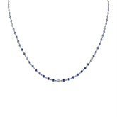 Diamond and Blue Sapphire By The Yard Necklace β¨π